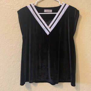 Velvet Sporty Fashion Top